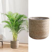 Didelės talpos pintas gėlių vazonas, svetainės organizatorius 42cmx41cm