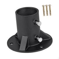 Chain Link Fence Pole Floor Flange , Practical, Sturdy for Mailbox Post Mount Inner Diameter 65mm