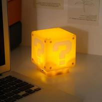 LED klaustukas Brick Night Light USB įkrovimo stalinės lempos lemputė vaikams gimtadienio Kalėdų dovanos