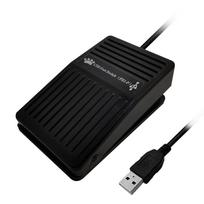 USB vienos kojos jungiklis, vienas mygtukas, pritaikytas kojinis jungiklis, valdomas klaviatūros pelės žaidimų pulto simbolis juoda