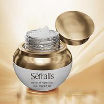Séfralls Firming Moisturizer Night Cream 20g Kolageno peptido veido drėkinamasis ir stangrinamasis veido kremas, odos priežiūros priemonės,