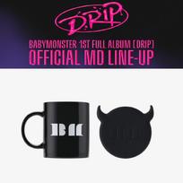 BABYMONSTER DRIP Puodelis + Padėkliuko Rinkinys pink