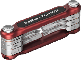 SmallRig 4811 x FILM RIOT 7-in-1 Folding Wrench Set with Multiple Angle Positioning Red