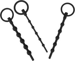 You2Toys Penis Plug šlaplės silikono plėtiklių rinkinys - Juoda