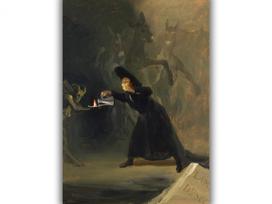 Reprodukcija „Užkerėtas žmogus“, Francisco de Goya, (1798)