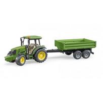 Bruder John Deere 5115 M with tipping trailer