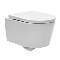 SAT Brevis 49cm pakabinamas klozetas ir plonu softclose dangčiu