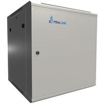 Pilka sieninė spinta su metalinėmis durimis 12U 600x600