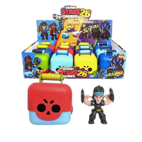 Brawl Stars figurėlė + 3 kortelės plastikinėje dėžutėje, staigmena