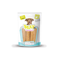 Truly Anti-allergy skanėstai šunims su špinatais ir salieru, 90 g