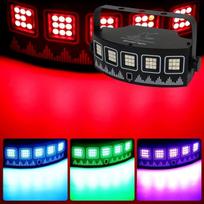 USB RGB UV LED stroboskopas