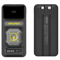 AWEI Power bank 10000mAh 22.5W P77K with integrated cable