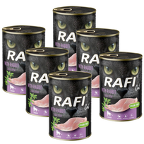 RAFI katė suaugusi sterilizuota su triušiu 6x400g