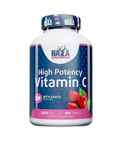 Haya Labs High Potency Vitamin C with Rose Hips 100 tab.