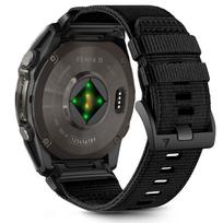 Juodas tekstilinis dirželis "Tech-Protect Nylon Classic" laikrodžiui Garmin Fenix 5X / 5X PLUS / 6X / 6X PRO / 7X / 8 / 8 PRO (51 MM)