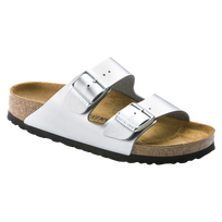 Sidabro spalvos moteriškos šlepetės Birkenstock 1012282