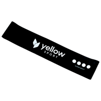 Juodos spalvos treniruočių guma-kilpa YellowLoop