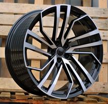 Ratlankis RACINGLINE B1618 R22x10 5x112 ET 20 CB 66.5 (Black Polished) (850 kg)