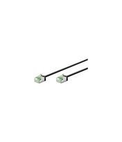 Goobay 74350 Ultra-Flexible CAT 8.1 Patch Cable, Slim, U/FTP, 0.15 m, Black | Goobay