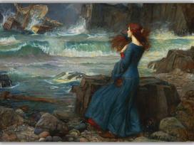 Reprodukcija „Miranda“, John William Waterhouse, (1912)