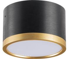 LED lubinis šviestuvas MIRELLA 1xGX53/6W/230V juoda/auksas
