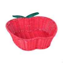 Apple Design rankų darbo krepšelis vaisiams ir sausainiams, imitacinis rotangas 31cmx10cm