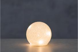 Šviečianti dekoracija FROSTY BALL, LED, 10 cm