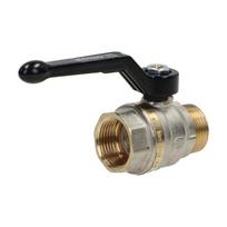 ECONO rutulinis vožtuvas G 3/4 MW - G 3/4 GZ PN25, nikeliuotas žalvaris, PTFE