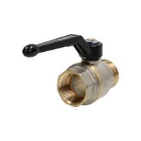ECONO rutulinis vožtuvas G 1 GW - G 1 GZ PN25, nikeliuotas žalvaris, PTFE