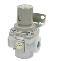 Slėgio reduktorius 1/2" SAR400S (SAR 400-G04BGs) mažesnė versija, įmontuotas manometras