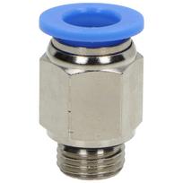 Tiesi kištukinė pneumatinė jungtis, 10 mm skersmens žarnai, G 1/4 M, nikeliuotas žalvaris