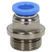 Tiesi kištukinė pneumatinė jungtis, 8 mm skersmens žarnai, G 3/8 M, nikeliuotas žalvaris