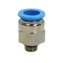 Tiesi pneumatinė jungtis, 12 mm žarna, 1/8 colio sriegis PC12-G01