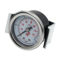 Ašinis skydo slėgio matuoklis 0-10 barų, su tvirtinimo elementu C, G 1/8, 40 mm