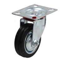 Pasukamas ratas fi 75mm guma su tvirtinimo plokšte, keliamoji galia 50 kg 4001 - 75x25