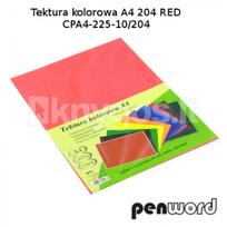 Kartonas A4/10l 225g PenWord  raudonas