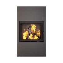 Krosnelė Vatra XXL 60x50 ECO SAVEN juodu šamotu
