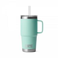 Termo puodelis su šiaudeliu YETI RAMBLER 739 ml įvairių spalvų