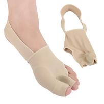 1 Poros pirštų atskyriklis Hallux Valgus Bunion Corrector Orthotics Pėdų kaulai Nykščio reguliatorius Koregavimo kojinių tiesinimo petnešos S smėlis