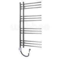 Elektrinis rankšluosčių džiovintuvas WOBBEE GLASTON 50x100cm chromo spalvos kairinis su tenu su laidu
