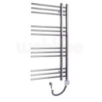 Elektrinis rankšluosčių džiovintuvas WOBBEE GLASTON 50x100cm chromo spalvos dešininis su tenu su laidu
