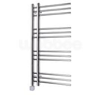 Elektrinis rankšluosčių džiovintuvas WOBBEE GLASTON 50x100cm chromo spalvos kairinis su tenu paslėptu montavimu