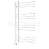 Elektrinis rankšluosčių džiovintuvas WOBBEE GLASTON 50x100cm baltos spalvos kairinis su tenu paslėptu montavimu