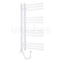 Elektrinis rankšluosčių džiovintuvas WOBBEE GLASTON 50x100cm baltos spalvos kairinis su tenu su laidu