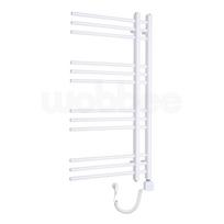 Elektrinis rankšluosčių džiovintuvas WOBBEE GLASTON 50x100cm baltos spalvos dešininis su tenu su laidu