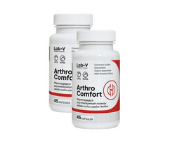LAB-V Arthro Comfort - Visapusiška sąnarių ir raumenų bei skeleto sistemos sveikata šunims ir katėms 2x45 kapsulės