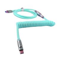 VGN PU Coiled Cable, Light Green