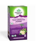 Žalioji arbata su Tulsi ir Jasmine (25 pak., 1,8 g), Tulsi žaliosios arbatos jazminas, ekologiška Indija