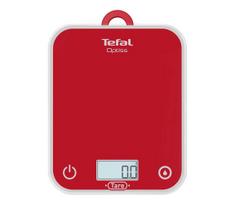 Tefal - Virtuvinės svarstyklės OPTISS 2xAAA raudona