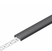 LED juostos profilio dangtelis C CLICK, juodas, 2m
